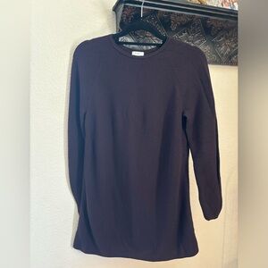 J.Jill Burgundy Long Sleeve Sweater dress marino wool